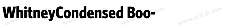 WhitneyCondensed Boo字体转换